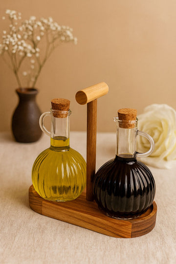 Twins Standlı Yağdanlık Seti / 2*300 ml