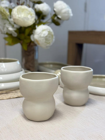 Bavary Luna Cup Creme drinkglazen 2 Pcs SET / 300ml