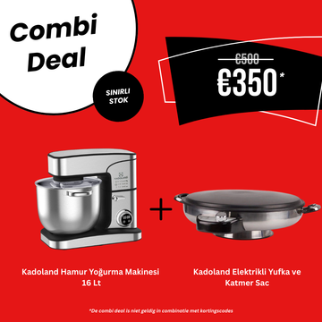 Kadoland Super combi - 16 Liter Keukenmixer + Kadoland Elektrikli Yufka ve Katmer Sac