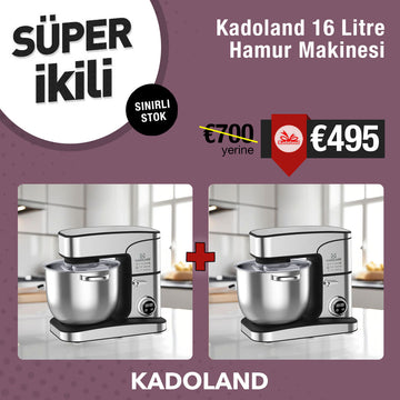 2x Kadoland 16 Litre Hamur Makinesi / Kadoland 16 Liter Keukenmixer