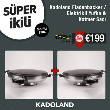 2x Kadoland Fladenbacker / Elektrikli Yufka ve Katmer Sac