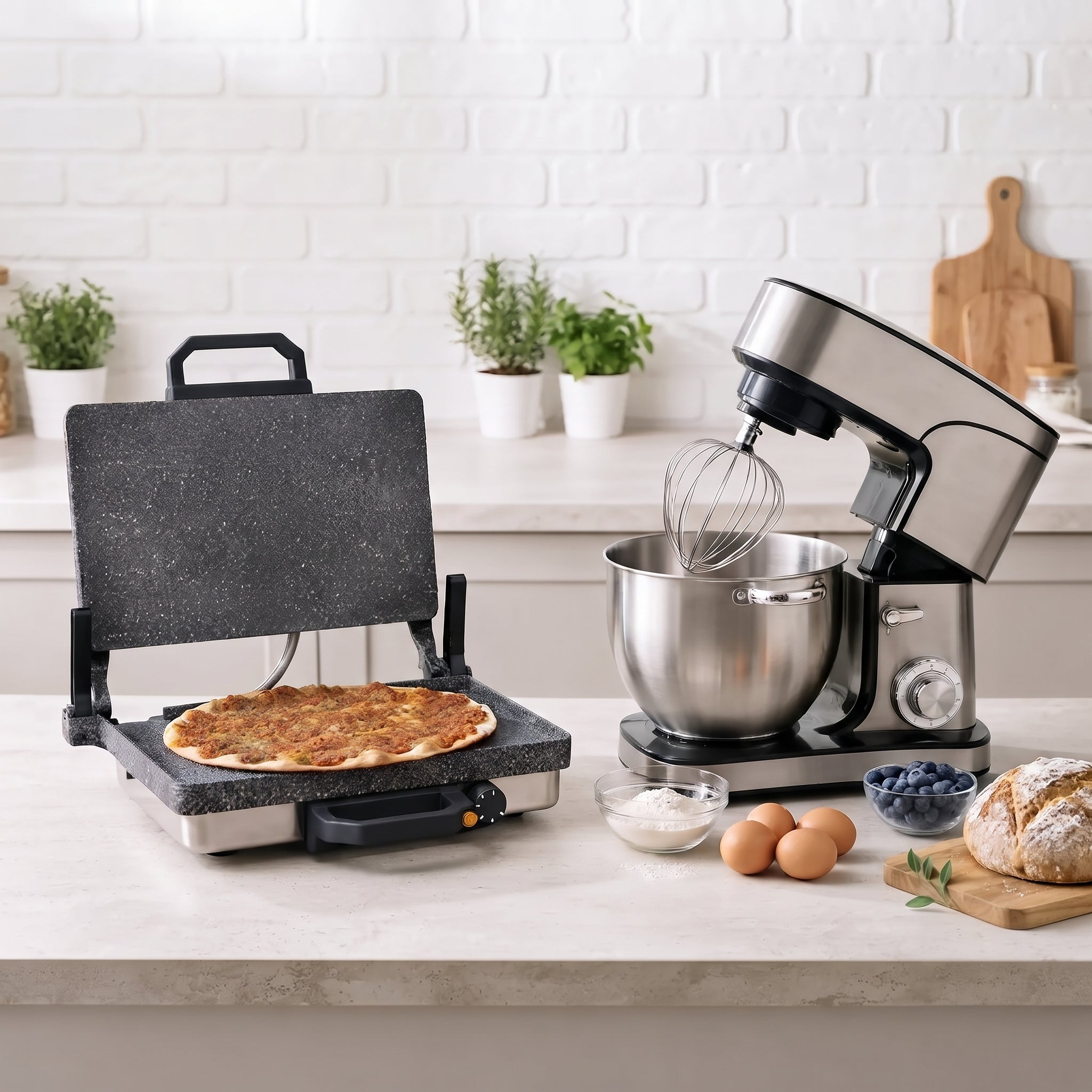 キッチン家電 sandwich machine Kadoland Super Set - 12 Liter Keukenmixer + Kadoland Lahmacun Ve