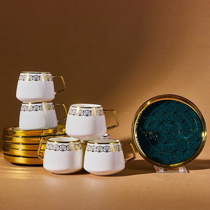 Karaca Verde koffieservies voor 6 personen, 100 ml