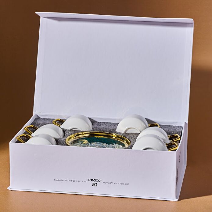 Karaca Verde koffieservies voor 6 personen, 100 ml