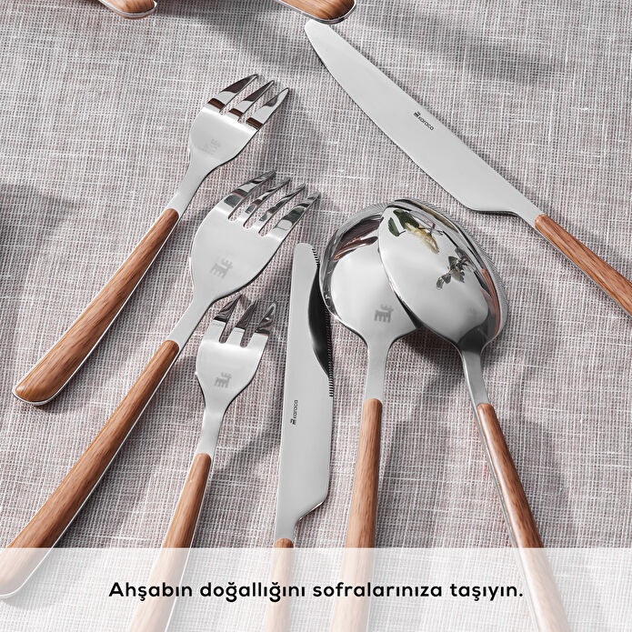 Karaca Melia Platin 6 Kişilik 24 Parça Çatal Kaşık Bıçak Takımı