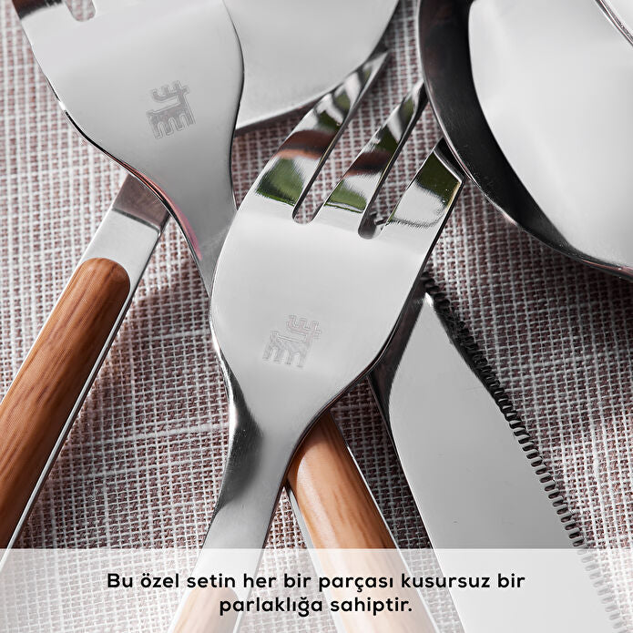 Karaca Melia Platin 6 Kişilik 24 Parça Çatal Kaşık Bıçak Takımı
