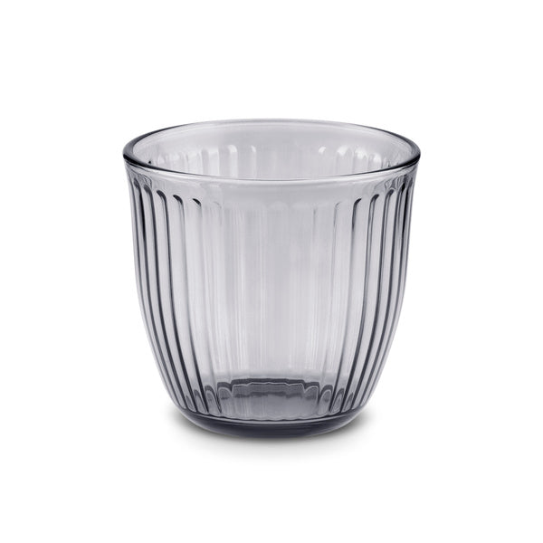 Karaca Gordes 6'lı Cam Su Bardağı 290 ml Antrasit