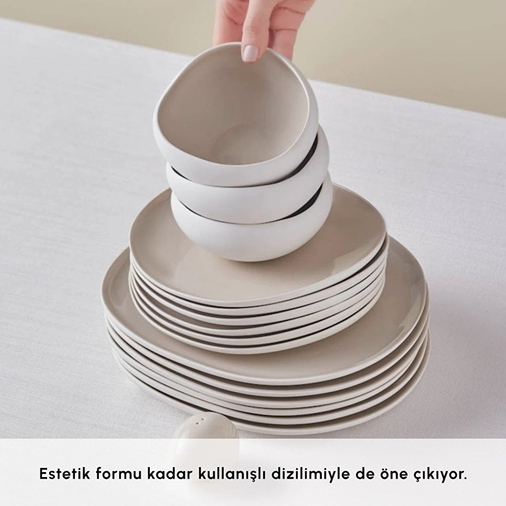Karaca Earth Collection Cupid 55 Parça 12 Kişilik Yemek Takımı