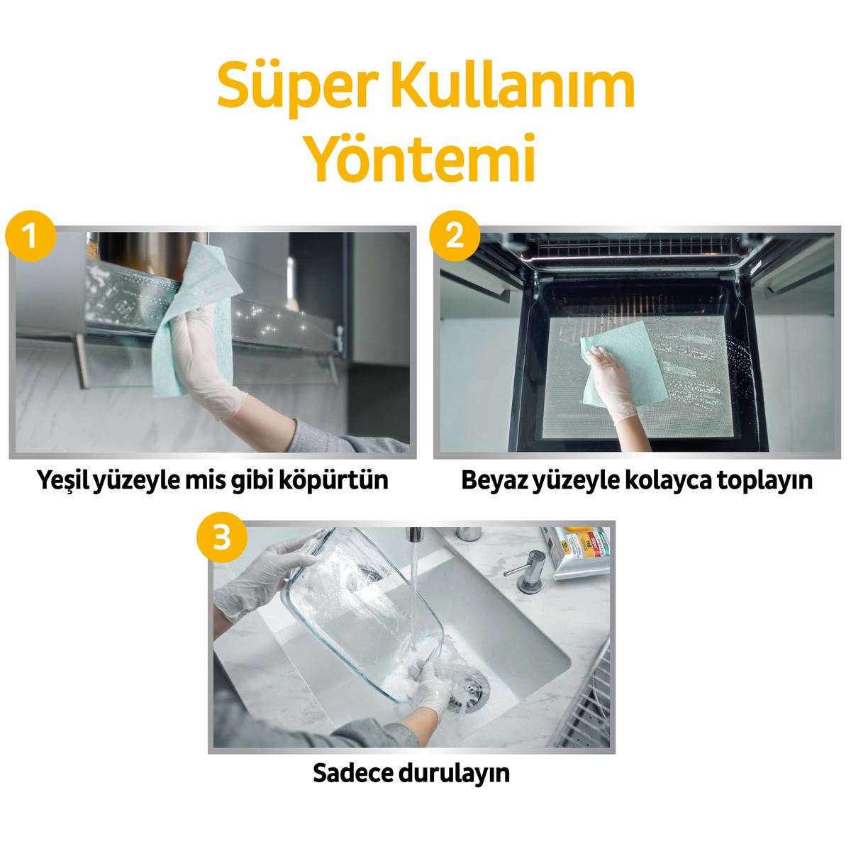 Sleepy Easy Clean Süper Yağ Çözücü Yüzey Temizlik Havlusu&Mendili 30 Yaprak