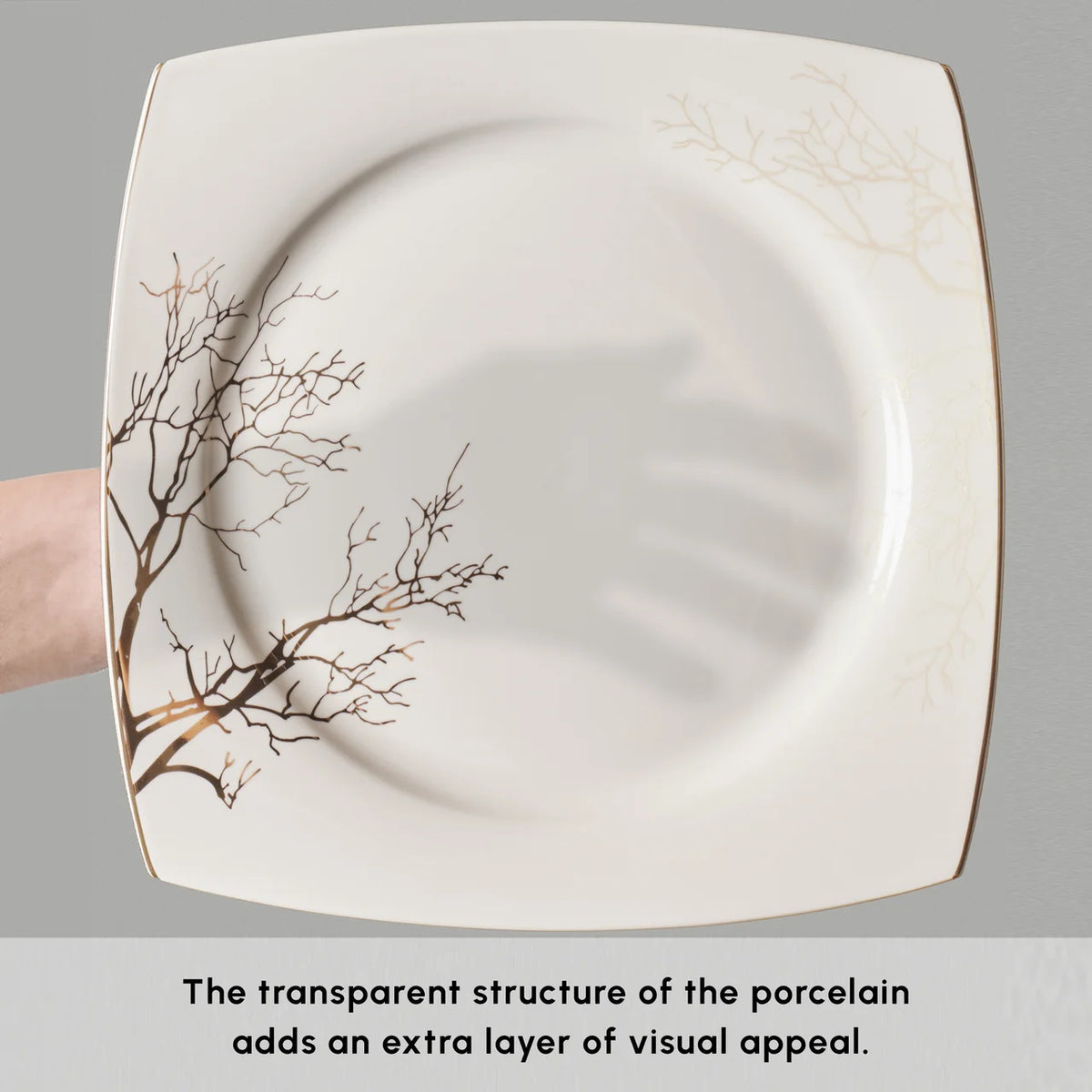 Karaca Square Bone China Autumn 53 Parça 12 Kişilik Yemek Takımı