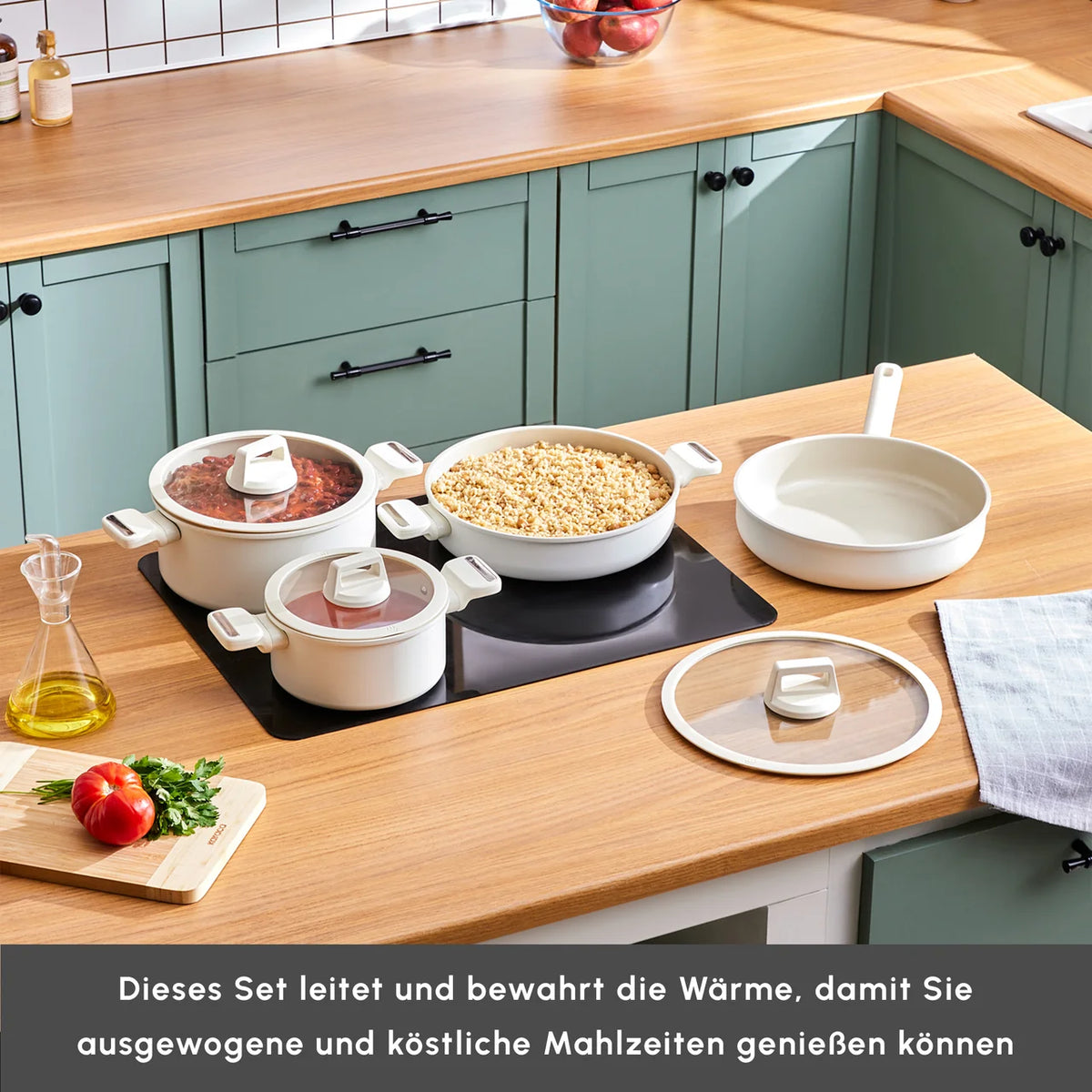 Karaca Swiss Crystal Valenti Ceramica 7 Parça Tencere Seti