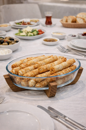 Bavary Glazen Ovale Schaal Dia 23 - 16.5 cm / 0.6 liter