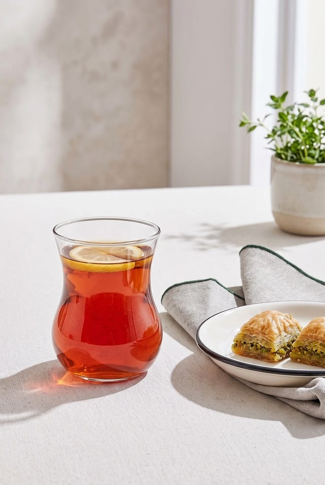 Juego de 3 tazas de té Paşabahçe Semaver | Tamaño extragrande
