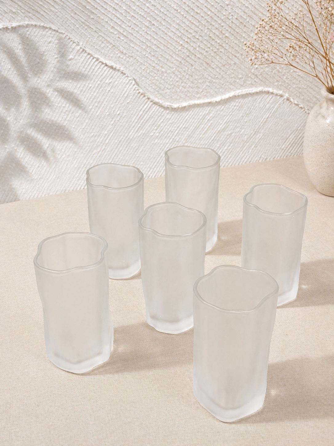 Bavary-set met glazen met ijsmotief, lang model