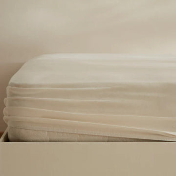 Karaca Home Jersey Hoeslaken, 140x200+30 cm, Creme