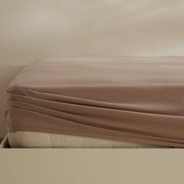 Karaca Home Jersey Hoeslaken, 140x200+30 cm, Beige