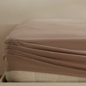 Karaca Home Jersey Hoeslaken, 100x200+30 cm, Beige