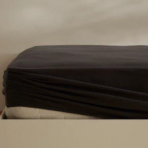 Karaca Home Jersey-Bettlaken, 100 x 200 + 30 cm, Anthrazit
