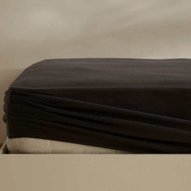 Karaca Home Jersey Hoeslaken, 160x200+30 cm, Antraciet