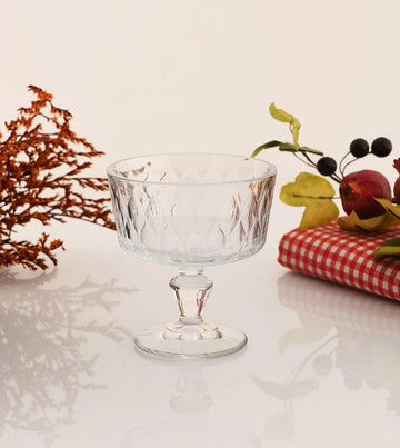 Pasabahce Leafy 440414 – Glazen Dessertschalen – 2 Stuks – 250 ml