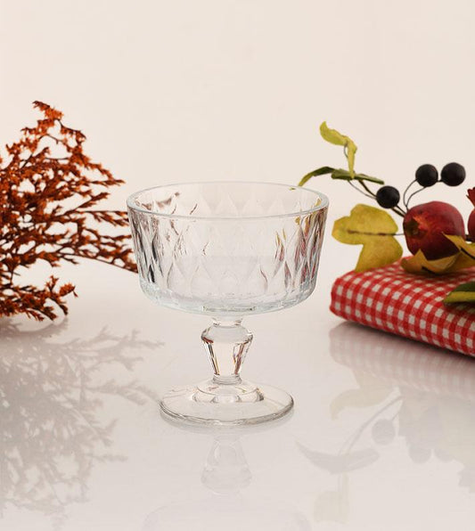 Pasabahce Leafy 440414 – Glazen Dessertschalen – 2 Stuks – 250 ml
