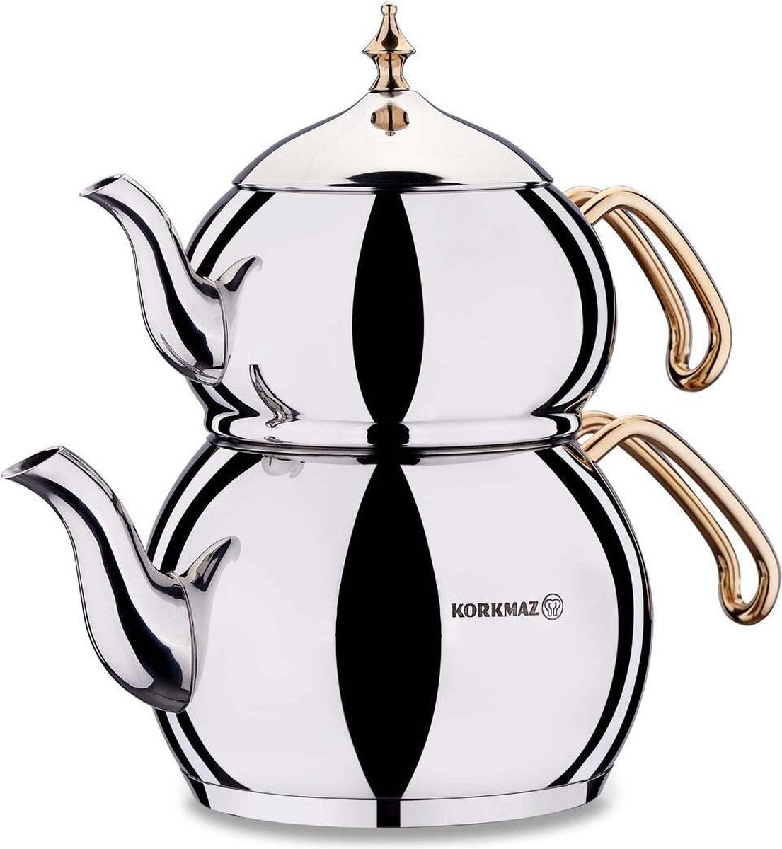 Korkmaz Hanedan Teapot Set Gold A222-01