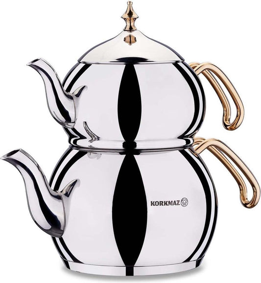 Korkmaz Hanedan Teapot Set Gold A222-01