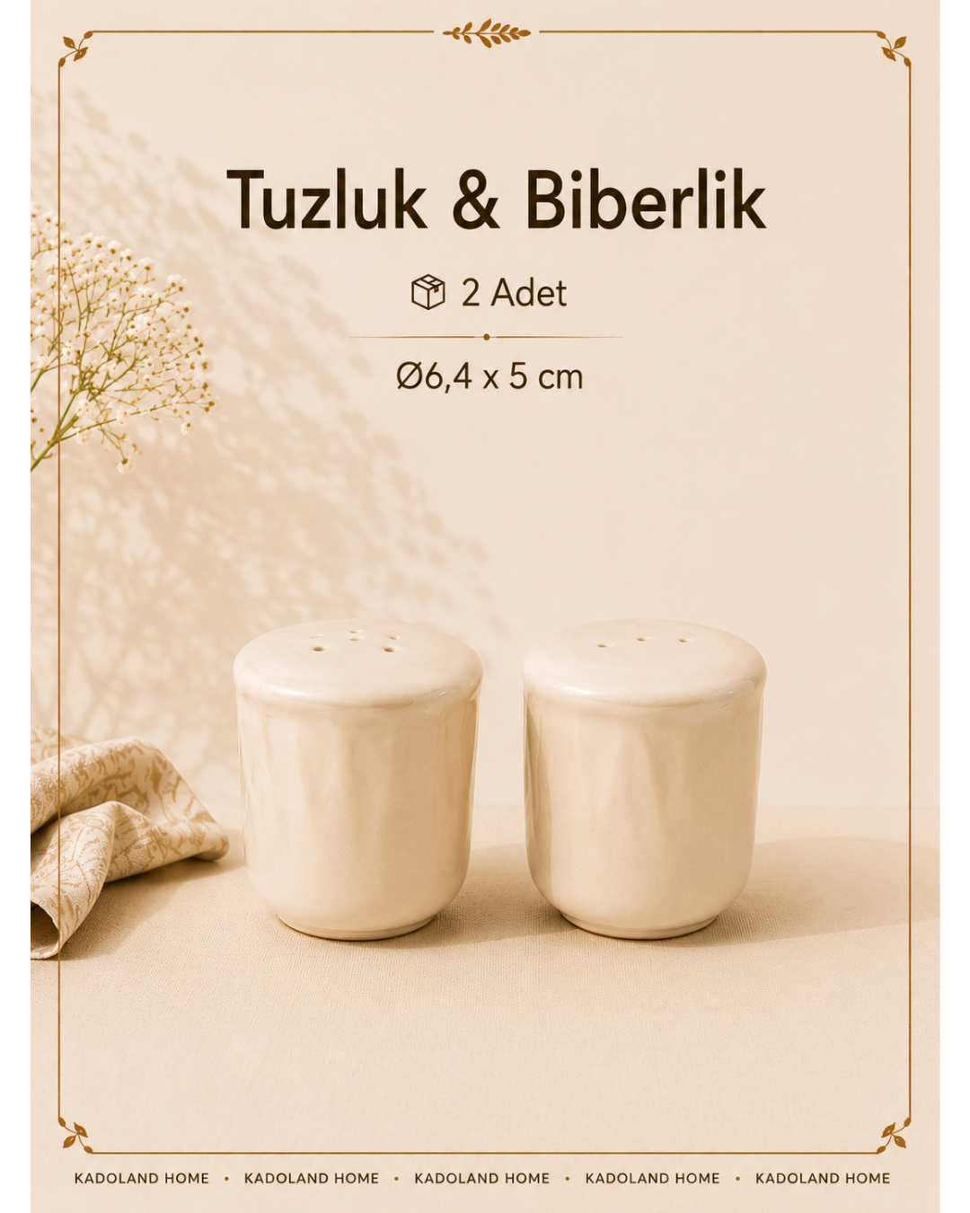 Bricard Remy 27-teiliges Porzellan-Geschirrset | Weiß – Taupe | Für 6 Personen