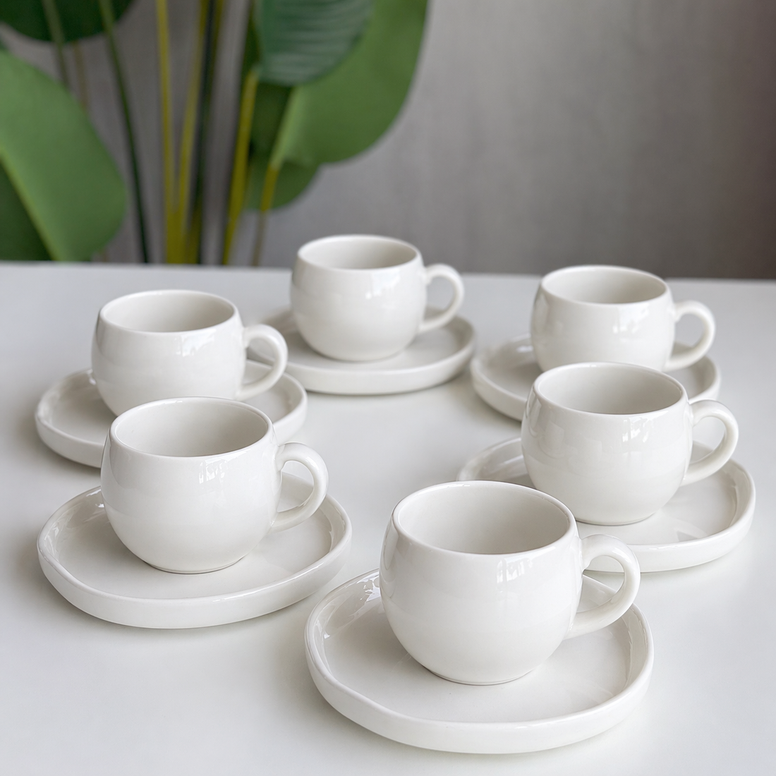 Mulex Türkischer Kaffee-Tassenset für 6 Personen