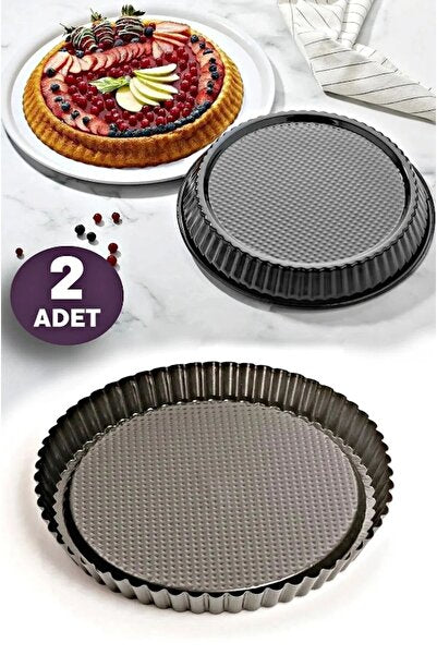 Polo Chef Graniet Taartvorm-Springvorm-Bakvorm-Cakevorm 28 cm | 2 Parça Set