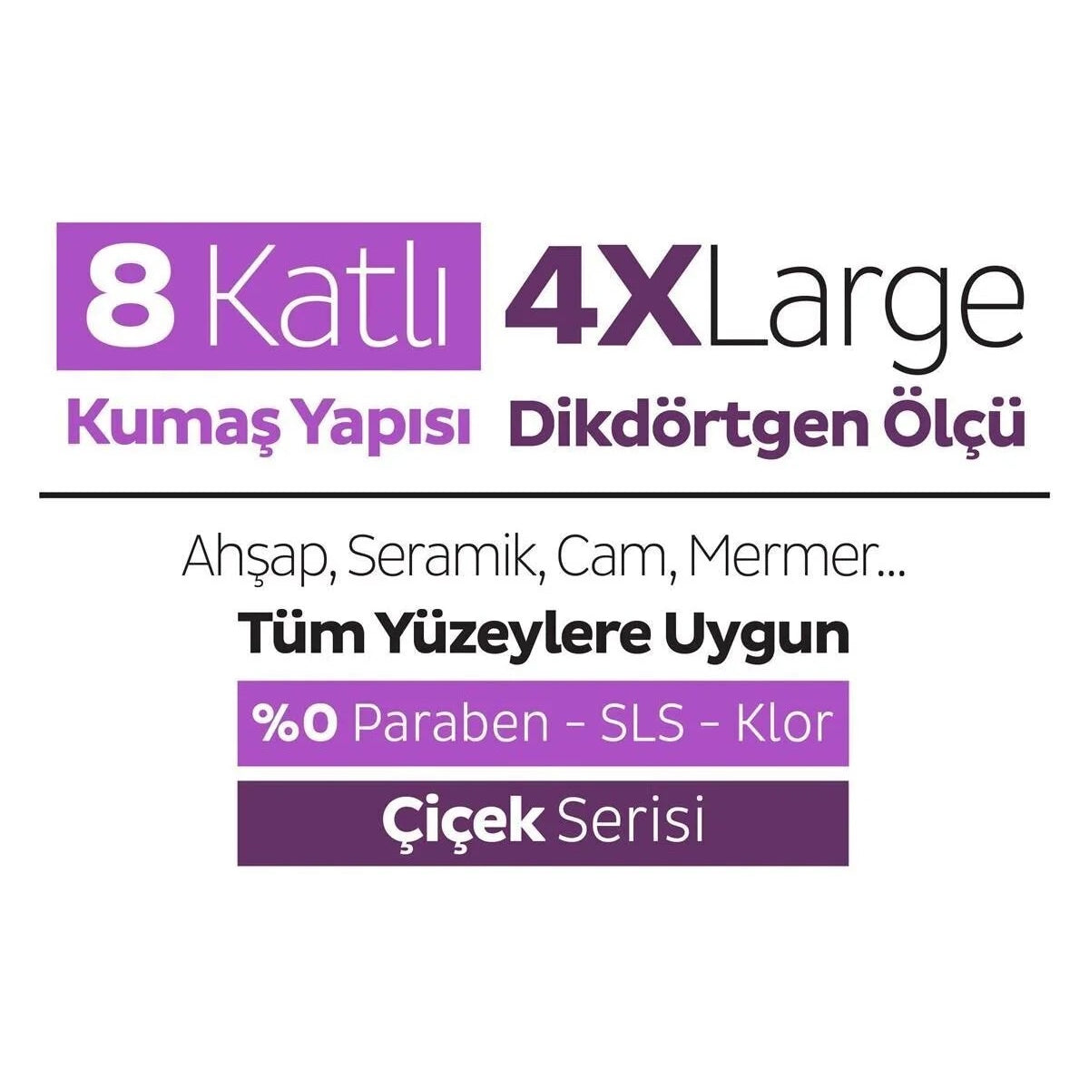 Sleepy Easy Clean Orkide Bahçesi Mopa Uyumlu Yer Temizlik Havlusu&Mendili 20 Yaprak 3 Paket 3x20