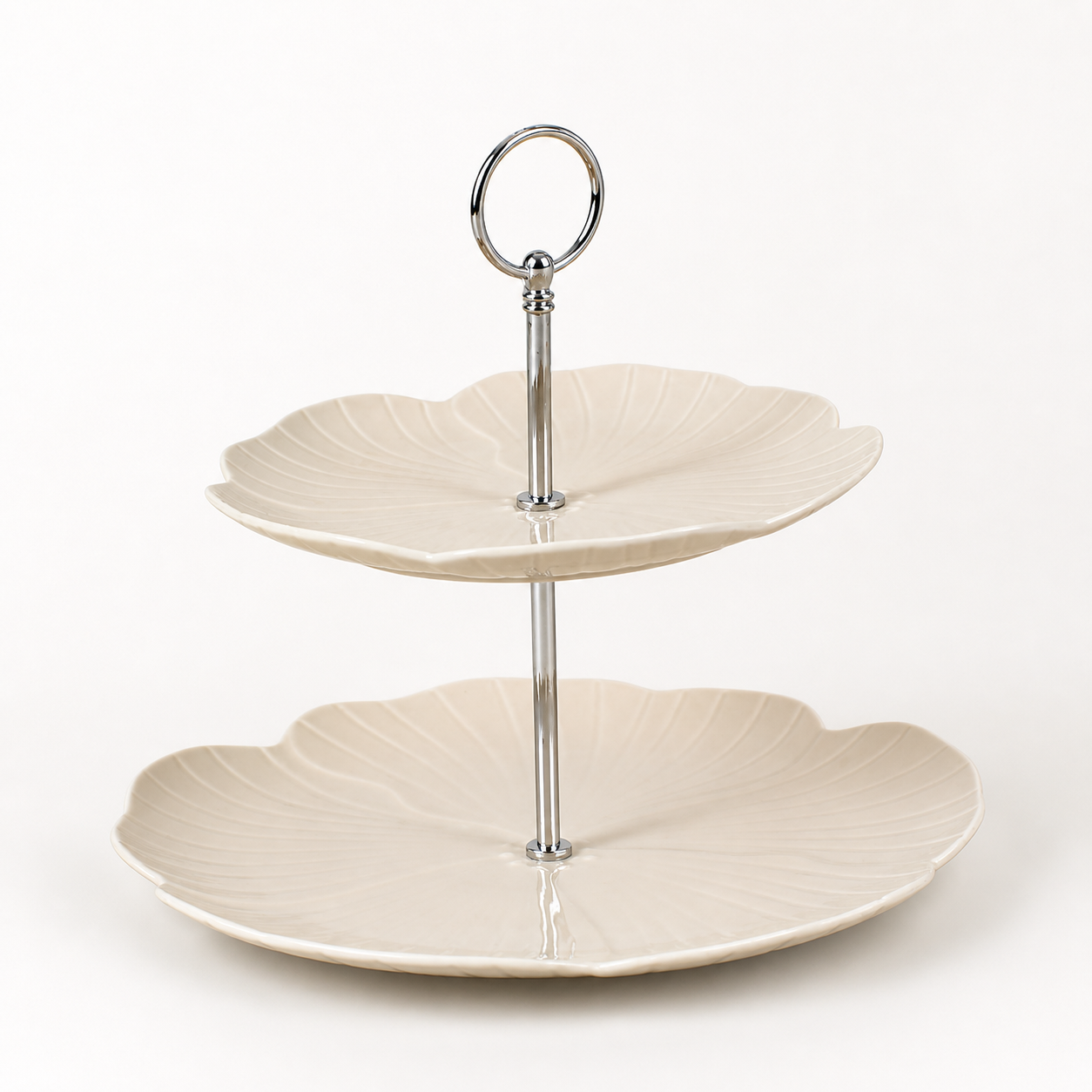 Bricard Florange servicestandaard met twee verdiepingen | Taupe Ø20–27 cm