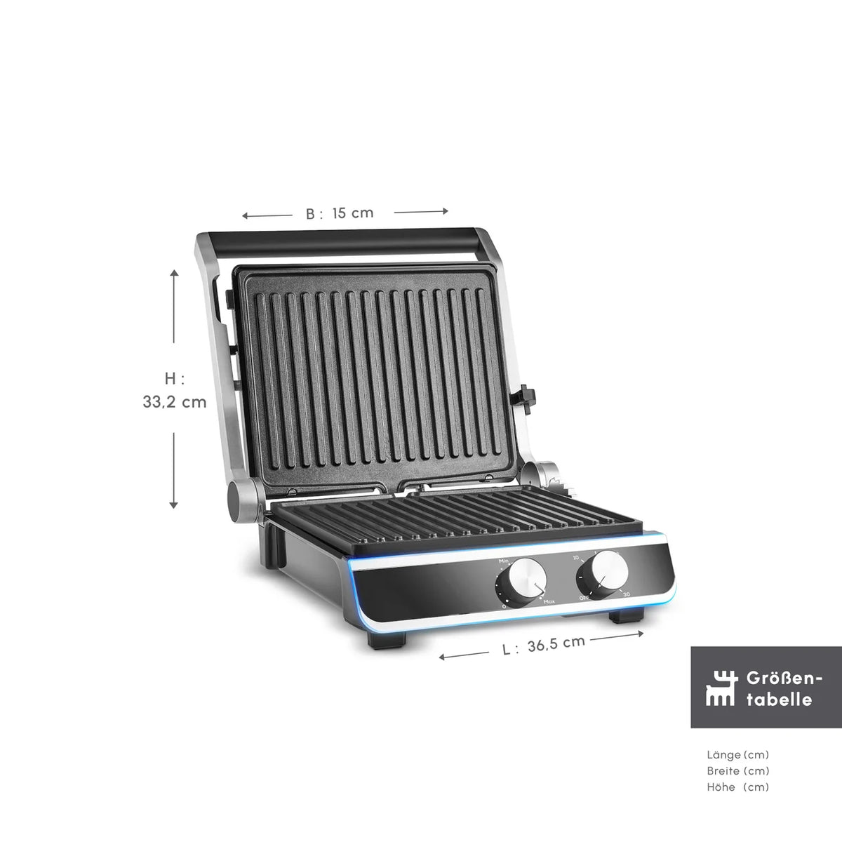 Karaca Nova Grill 6 Dilim Kapasiteli Inox Gövdeli Zaman Ayarlı Izgara ve Tost Makinesi 2000W