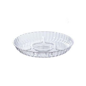 PLASTİK SERVİS TABAĞI CNR77 | Ø28 CM – 4 BÖLMELİ ALTIN