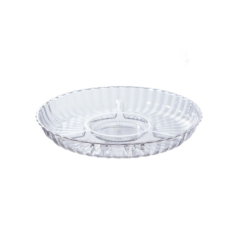 PLASTİK SERVİS TABAĞI CNR77 | Ø28 CM – 4 BÖLMELİ ALTIN