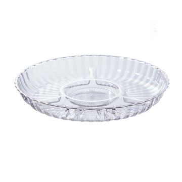 PLASTİK SERVİS TABAĞI CNR79 | Ø38 CM – 4 BÖLMELİ