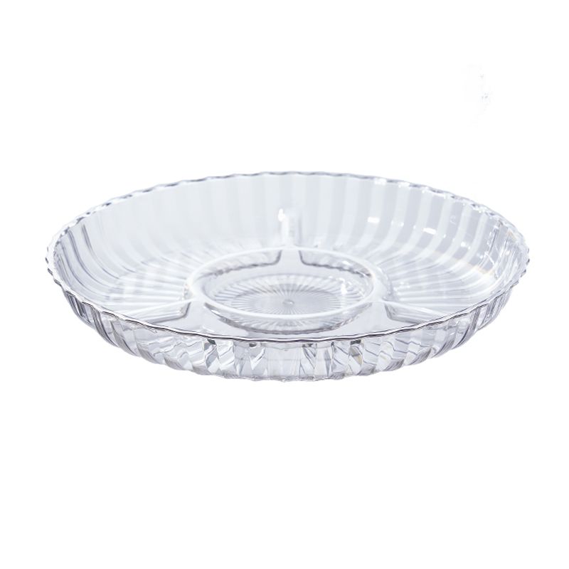 PLASTİK SERVİS TABAĞI CNR79 | Ø38 CM – 4 BÖLMELİ