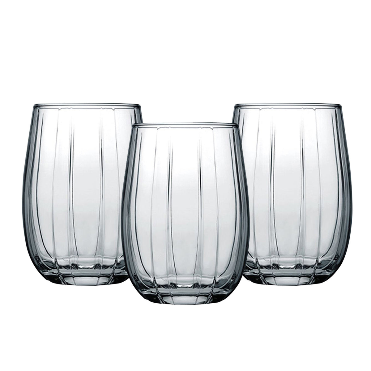 Set di 3 bicchieri Paşabahçe Linka, grigio - 380 cc