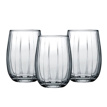 Set di 3 bicchieri Paşabahçe Linka, grigio - 380 cc