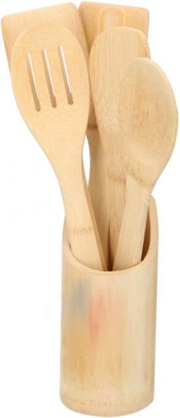 Kadoland Bamboe spatel 5 delig / Bamboo Kaşık Seti