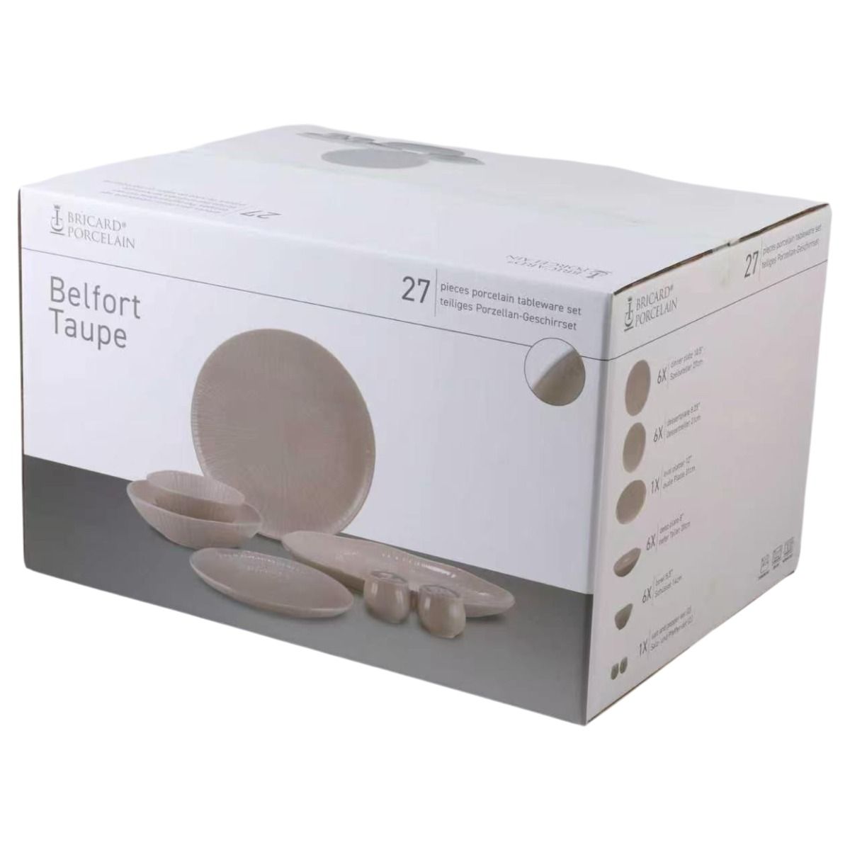 BRICARD BELFORT YEMEK TAKIMI | TAUPE 27 PARÇA