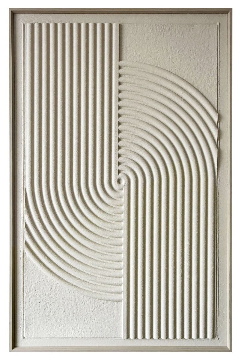 Quadro da parete in rilievo Kadoland CNR008 | 80x120 cm | Beige