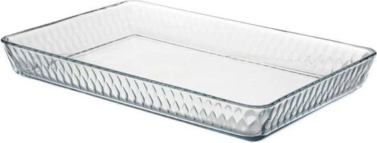 Pasabahce Borcam 590076 – Rechthoekig Glazen Ovenschaal – 2900 ml