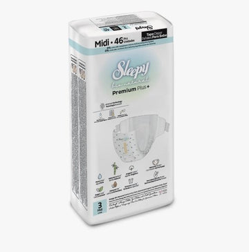 Sleepy Bio Natural luier nr. 3 (4-10 kg) - 46 stuks