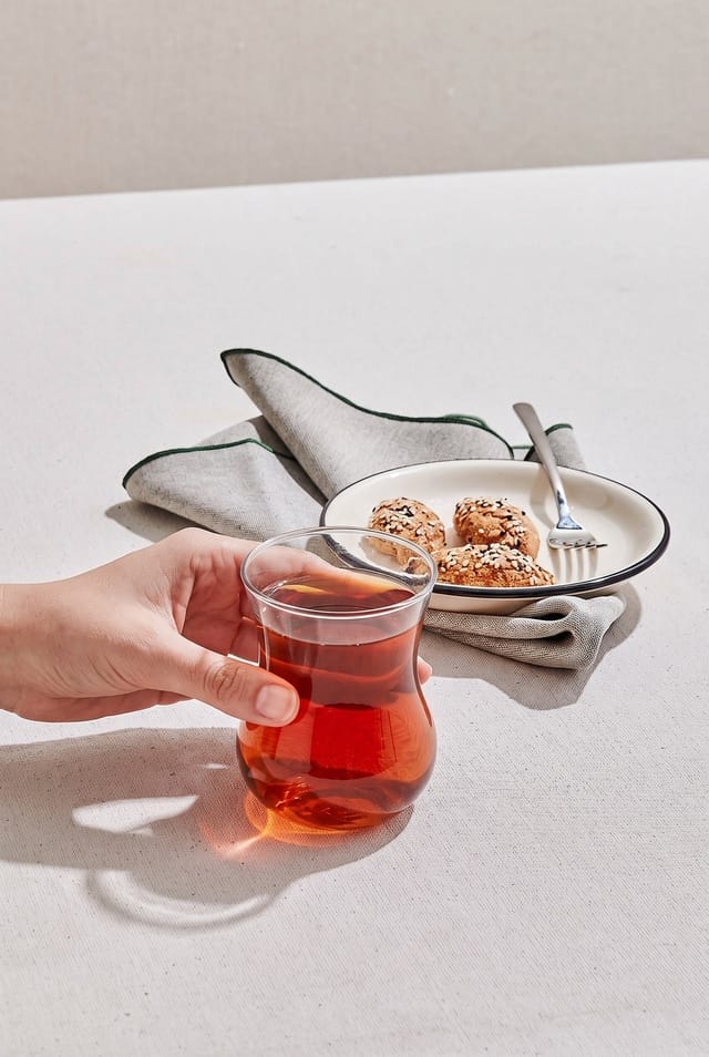 Juego de 3 tazas de té Paşabahçe Semaver | Tamaño extragrande