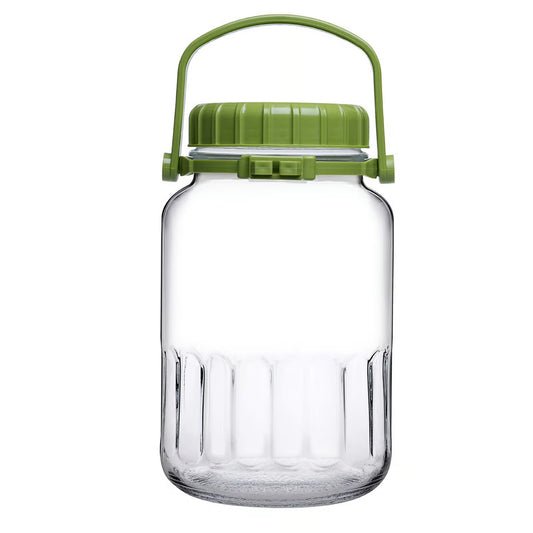 Paşabahçe Harvest Green Deksel Glazen Voorraadpot / 8 liter