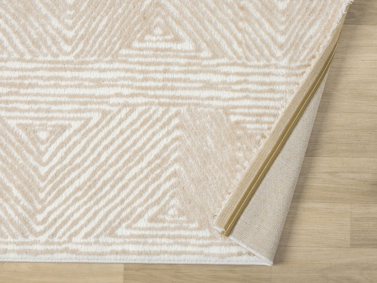 Kadoland Nova D234A Krem Geometrik Desenli Halı - ürün görseli 4