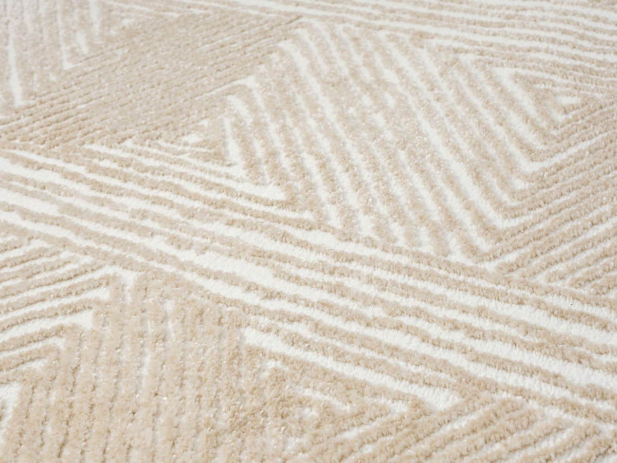 Kadoland Nova D234A Krem Geometrik Desenli Halı - ürün görseli 6