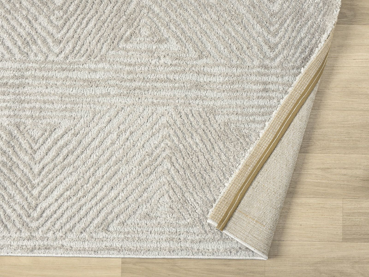 Kadoland Nova D234A Gri Geometrik Desenli Halı - ürün görseli 4
