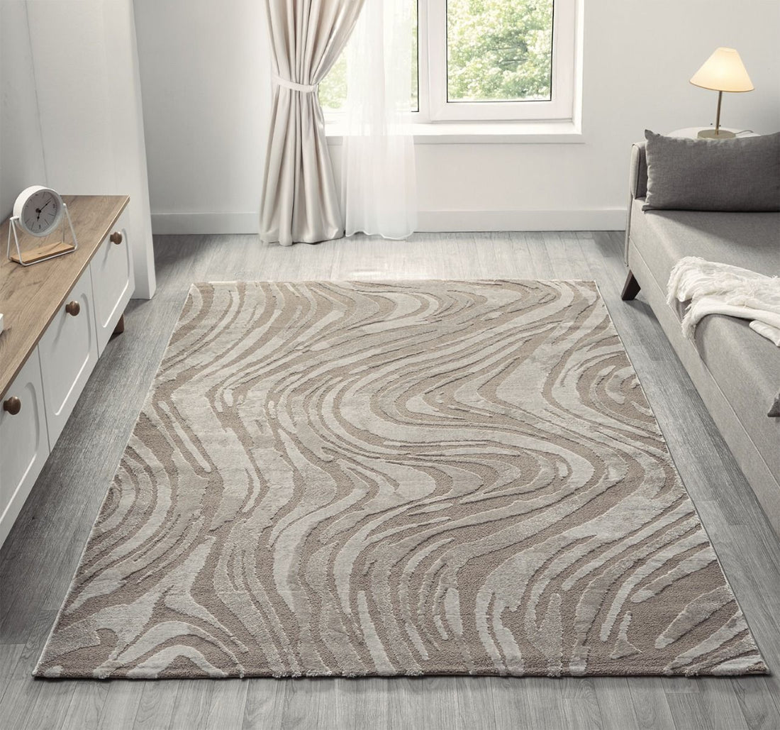 Kadoland Liva D336A Vizon-tapijt met golfpatroon - productafbeelding 1